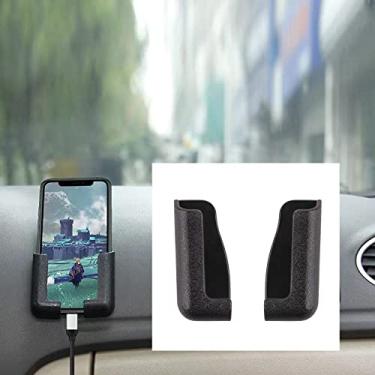 Imagem de Xodouhi Suporte de telefone celular acessórios interiores de carro autoadesivo suporte de telefone celular parede universal multiuso para todos os telefones celulares (1 par)