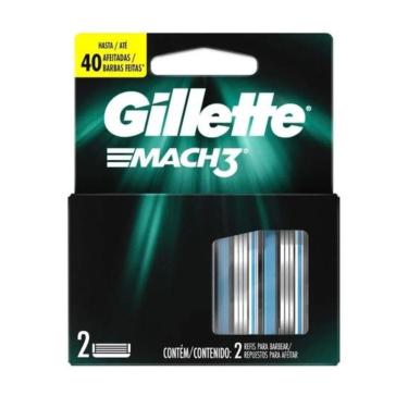 Imagem de Carga Gillette Mach3 2 Refis p/Barbear 0047400179240