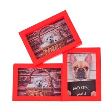 Imagem de Porta Retrato Para 3 fotos 10X15 Square Pf-1017VM