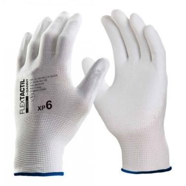 Imagem de Luva Proteção De Nylon C/Banho Pu Branca DA-12.100-BR CA.29014 - Danny | Tamanho 8 (M)