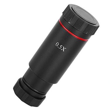 Imagem de Vomeko Lente adaptadora de câmera de microscópio C 0,5 x de 25 mm para câmera CCD eletrônica – ajuste preciso, imagem.