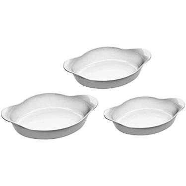 Imagem de Jogo de assadeiras Marinex Opaline com três peças