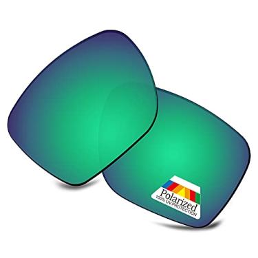 Imagem de Bwake Lentes de reposição para óculos de sol Oakley Sylas OO9448 57 mm / Sylas XL OO9448 60 mm polarizadas, Verde marinho polarizado, Sylas