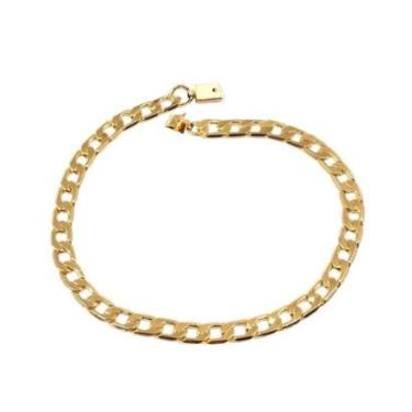 Imagem de Pulseira Banhada A Ouro Grumet 6mm - 9gr. Ref: P14-Masculino