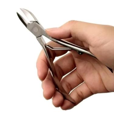 Imagem de Genérico Alicate de Cortar Unha Curvo Aço Inox 10 CM