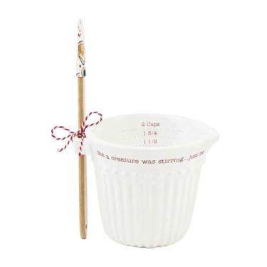 Imagem de Mud Pie Conjunto de copo medidor e espátula Circa Christmas, branco