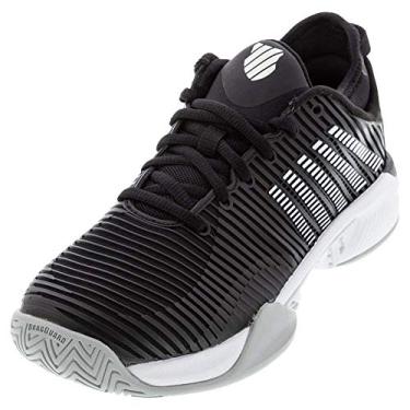 Imagem de K-Swiss Tênis feminino Hypercourt Express 2, Preto/Branco/Highrise, 6