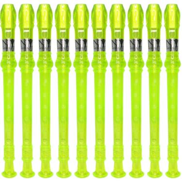 Imagem de Kit 15 Flautas Doce Germânica Verde Translucida FL 20G G NY