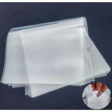 Imagem de HOOLOURUM Folhas de estêncil Mylar em branco transparente para corte, 5 folhas de 61 x 61 cm, 10 mil/0,25 mm de espessura. Presente, material de molde de acetato, folhas de plástico para artesanato