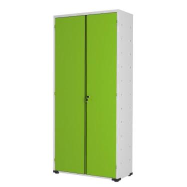 Imagem de Armário Aço Escritório Fechadura 3 Prateleiras EA301 Verde - Elite Aço