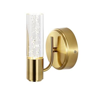 Imagem de JONATHAN Y JYL7222B Bolha 5,5" 1-Luz minimalista moderna integrada LED luz de camarim contemporâneo clássico 4000K 5W luz integrada para cozinha, corredor, banheiro, sala de estar, ouro latão