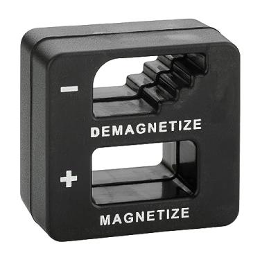 Imagem de MeasuPro Desmagnetizador e magnetizador – Preto – para pontas de chaves de fenda, brocas e ferramentas pequenas, parafusos grandes ou grandes, brocas, soquetes, porcas, parafusos, pregos e ferramentas de construção de precisão