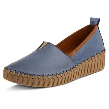 Imagem de Spring Step Mocassim feminino Tispea, Azul, 7.5-8
