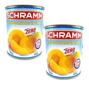 Imagem de Kit Com 2 Pêssegos Em Calda Zero Açúcar 450g - Schramm - Shramm