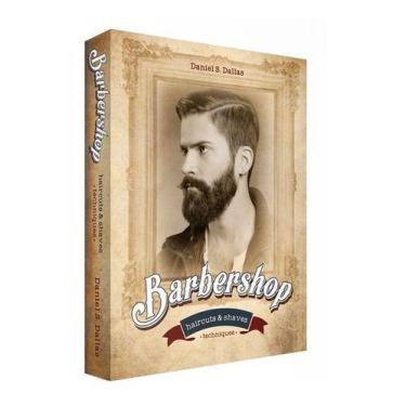 Imagem de Caixa Livro Decorativa Barbershop 36x27x5cm - Atual Conceito, Marrom