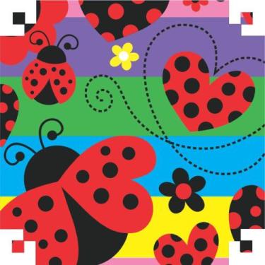 Imagem de Papel de Presente Bobina Couchê Joaninha 60CM X 100M - VMP