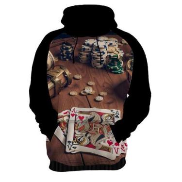 Imagem de Moletom Casaco Blusa  Baralho Poker Roleta Sorte Dados 4 - Enjoy Shop,