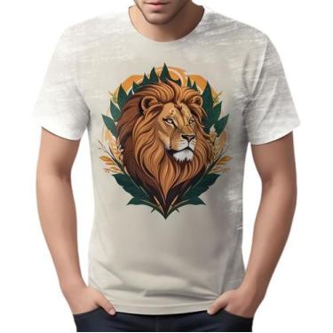 Imagem de Camiseta Camisa Leão Rei da Selva Savana Rosto Estampa HD 2 - Enjoy Sh