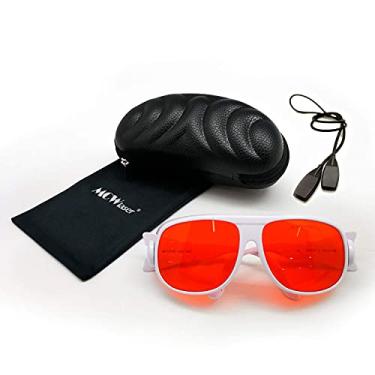 Imagem de MCWlaser Óculos de segurança profissional a laser OD6+ 190-540nm Óculos de proteção CE para lâmpada UV Violeta/Azul/Verde Laser 248nm 355nm 375nm 405nm 450nm 457nm 473nm 532nm Tipo de absorção EP-3 Estilo 1