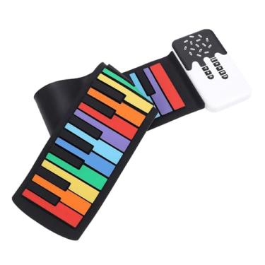 Imagem de Piano Com Teclado de 49 Teclas, Piano Portátil de Enrolar para Iniciantes, Teclado de Piano Musical Dobrável de Silicone, Almofada de Piano Colorida Enrolada à Mão, Alto-falante