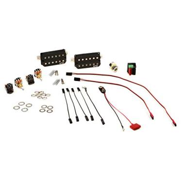 Imagem de EMG Conjunto de captador Humbucker de guitarra elétrica ativa retrô Fat 55, preto