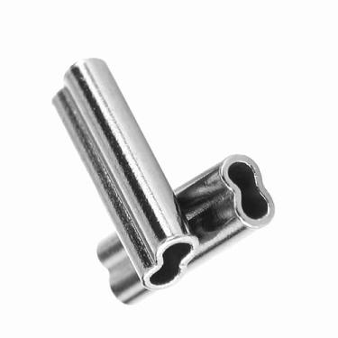 Imagem de Linha de Pesca Fio Líder Crimp Tubo de Cobre Conector 6 Tamanhos 100pcs Barril Duplo (1,4 mm * 10 mm)