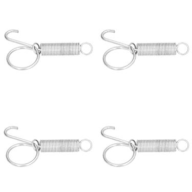 Imagem de Gaiola de Coelho Mola de Metal Dedo Mola Trava Gancho Fixação Coelho Pet Gaiola Porta Equipamentos Agrícolas para Animais (Grande gancho para porta de gaiola de mola)