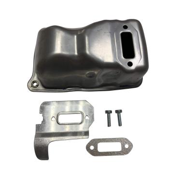 Imagem de ENGINERUN Conjunto de silenciador com junta de escape compatível com serras Stihl TS410 TS420 TS 410 420 substitui OEM 4238-140-0610 42381400610