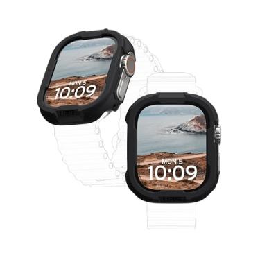 Imagem de URBAN ARMOR GEAR Capa UAG compatível com Apple Watch 49mm iWatch Series Ultra 3/Ultra 2/Ultra Scout Black, capa rígida resistente à queda de grau militar à prova de quedas