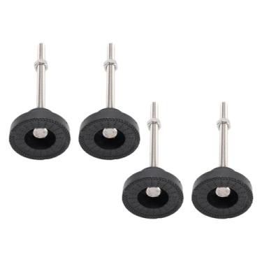 Imagem de Base de Borracha Não Deslizante Ajustável Pés Niveladores para a Cadeira de Mesa de Móveis, 4pcs M8 Workbench