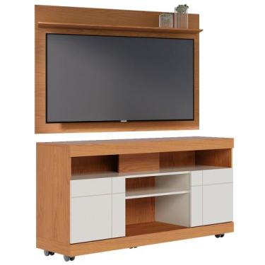 Imagem de Rack Para Sala com Painel Para TV 55 Pol Raya C04 Freijó Off White - L