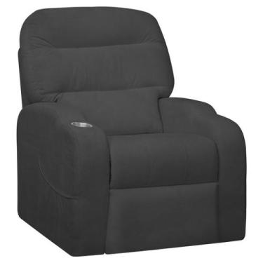 Imagem de Poltrona do Papai Reclinável King Confortável com Molas Bouclê - SOFA 