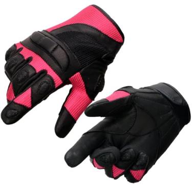 Imagem de Milwaukee Leather Luvas de couro femininas (rosa, GG)