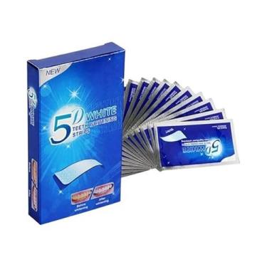 Imagem de Pasta Dental Clareadora 5D - 7 Sachês com 14 Peças (Branco, Verde e Ne