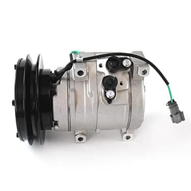 Imagem de PANGOLIN Compressor de ar condicionado 20Y-979-6121 24V para Komatsu PC200-7 PC360-7 PC200-8 PC220-8 PC270-8 PC300-8 10S15C ST150101 1B R134A AC Compressor Escavadeira Peças Sobressalentes