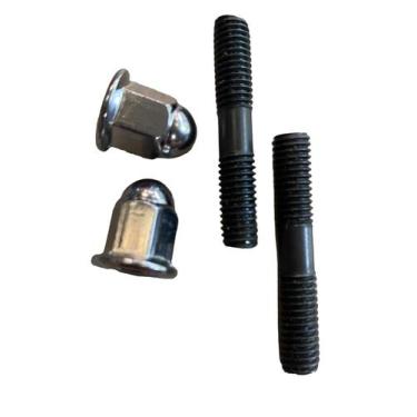 Imagem de 2 Prisioneiros 2 Porcas Cegas Fixar Escape 8mm Titan Fan Bros - ETROS