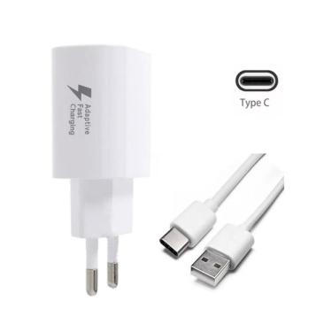 Imagem de Carregador Samsung Rápido Galaxy A50 com Cabo Type-c Branco
