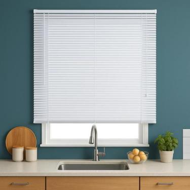 Imagem de Persiana Horizontal PVC 25mm BLOCK 120larg x 160alt Branca - Persiana 