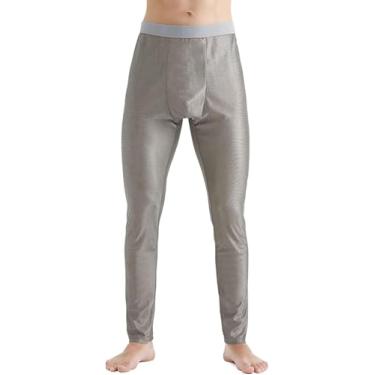 Imagem de Pijamas Anti-radiação Ternos 100% Fibra De Prata Conjuntos De Roupas íntimas Térmicas Soldagem Emf Blindagem Long Johns, Bottom, M