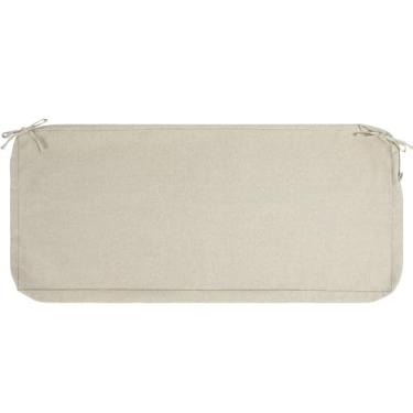 Imagem de IN4 Care Capas de almofada de banco de pátio para móveis de exterior com laços, capa de almofada resistente à água para namoradeira/sofá 137 x 45 x 7,6 cm para varanda e jardim (apenas capa de
