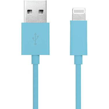 Imagem de Cabo USB para lightning, certificado Apple, 1m, Azul, 2Plug - CX 1 UN