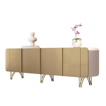 Imagem de Aparador Buffet Sala Saluti Com 4 Portas e Pés em Aço