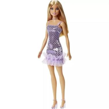 Imagem de Boneca Barbie Fashion Vestido Glitter Mattel