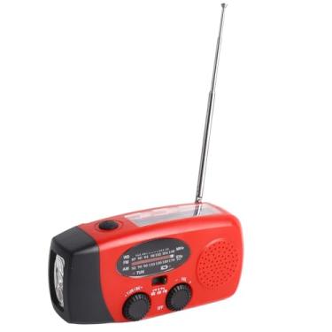 Imagem de Asixxsix Rádio de Emergência da Manivela Manual, 1200mAh Battery Operated Solar Manivela de Manivela de Rádio Com NOAA/AM/FM para Emergências Externas Emergentes Sobrevivência de Furacão