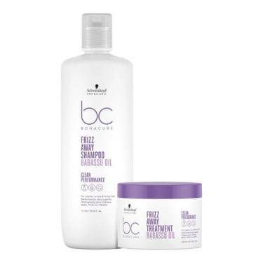 Imagem de Kit Schwarzkopf BC Bonacure Frizz Away - Shampoo 1L + Máscara 500ml - 
