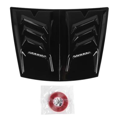 Imagem de Keenso Capa do Capa do Motor Tampa de Ventilação de Ar, Capa Air Baving Tampa Aperfeiçoe o Resfriamento do Motor Reduza o Ajuste Universal Resistência Ao para 1 Série E90 E91 (Preto brilhante)