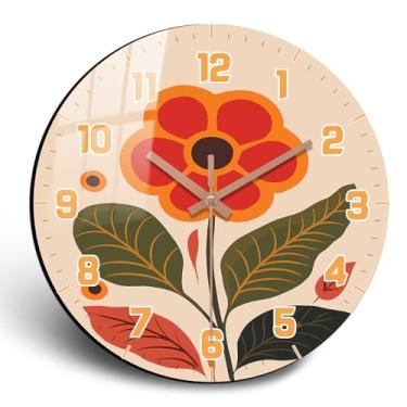 Imagem de JENGRYOE Relógio de parede rústico grande, 61 cm - relógio de parede boho operado por bateria - relógios de parede vintage de madeira silenciosos sem tique-taque para escritório, cozinha, sala de