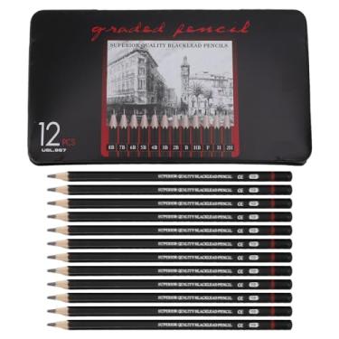 Imagem de Conjunto de Lápis, 12 Unidades de Lápis Apagáveis ​​de Dupla Face Com Material Premium Design Ergonômico Conjunto de Lápis de Cor de Longa Duração para Desenho, Escrita, (Lápis