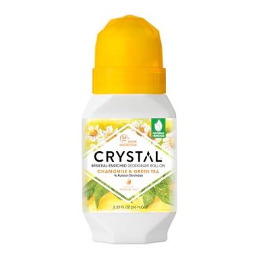 Imagem de Crystal Essence Desodorante - Mineral Roll-On Vegano Para Mulheres E Homens, Camomila Chá Verde, 62 Ml (Pacote Com 3) (A Embalagem Pode Variar)