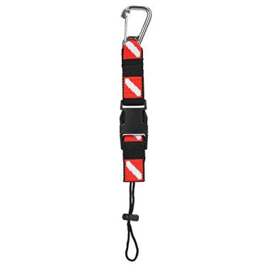 Imagem de Luqeeg BCD Universal Aqualung Diving Gear, Detentor do Equipamento Com Clipe de Segurança do Cordão, Padrão de Bandeira, Fixado Firmemente, Durável e Portátil para Mergulho (HY08)